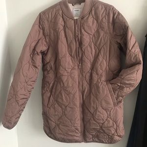 NWOT Quilted Jacket, Teddy-lined, sz M Tall